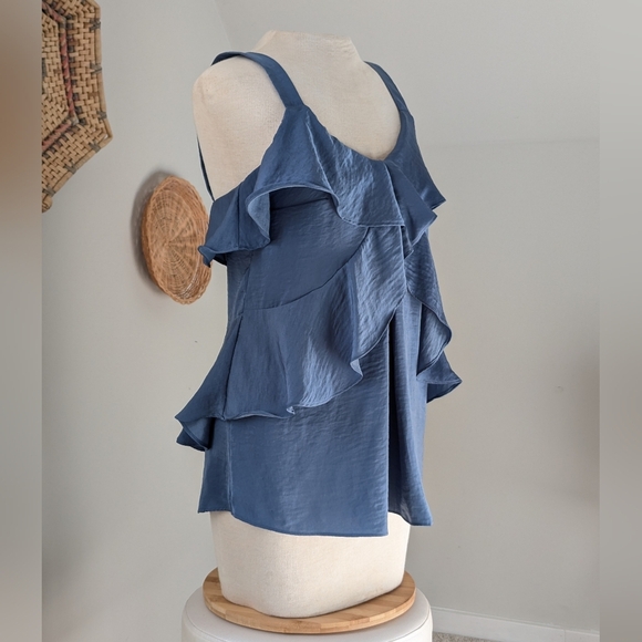 Michael Kors Hammered Satin Sleeveless Blouse - Picture 3 of 9